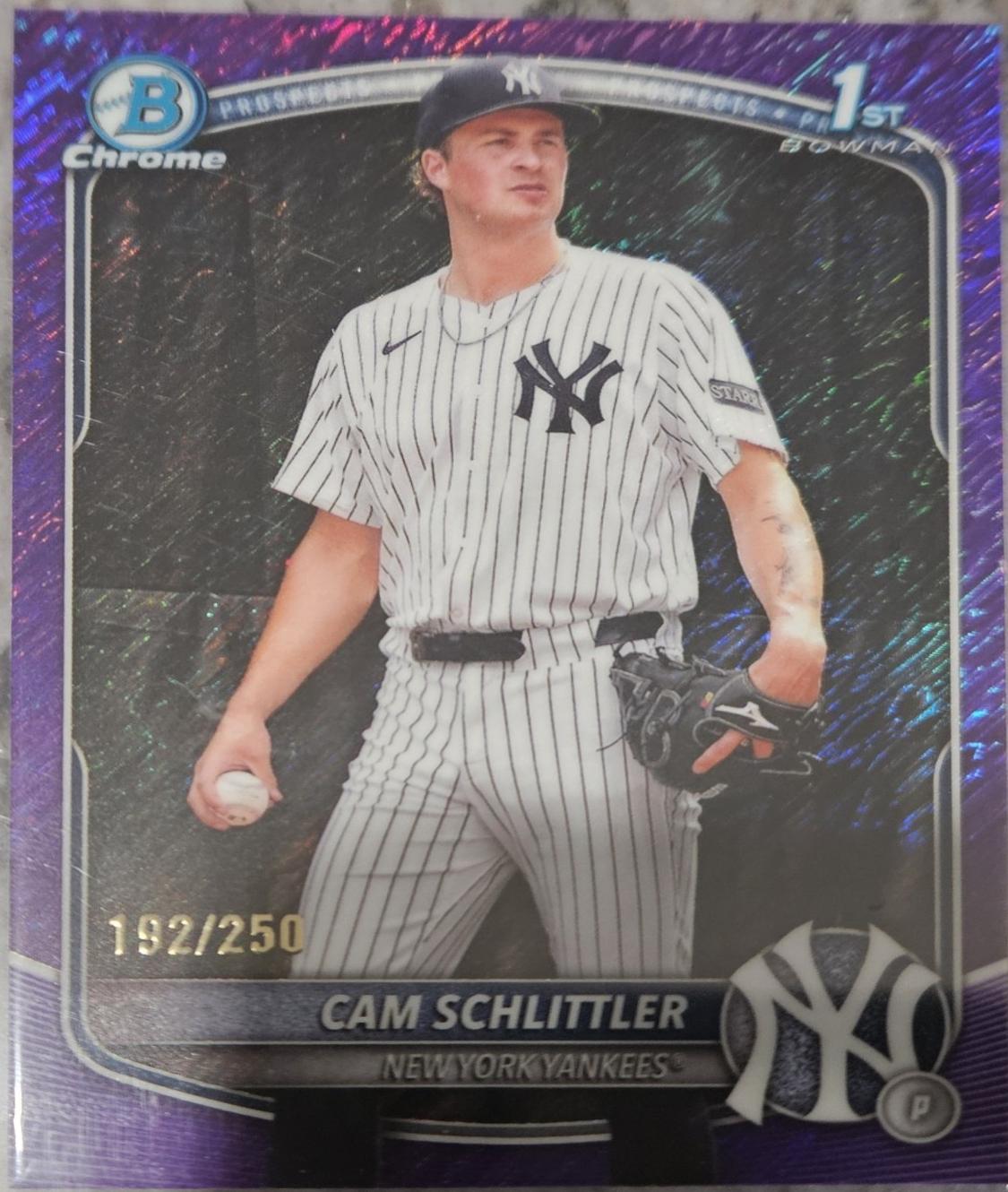 2025 Cam Schlittler [Purple Shimmer] #BCP-166