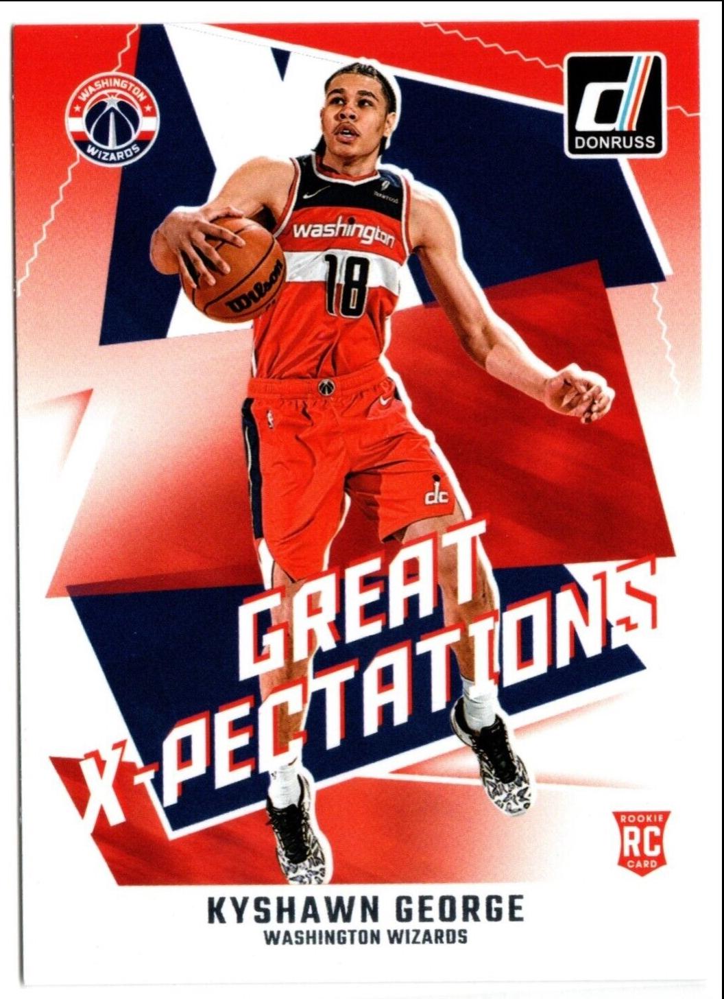 Kyshawn George #24 Basketball Cards 2024 Panini Donruss Great X-Pectations