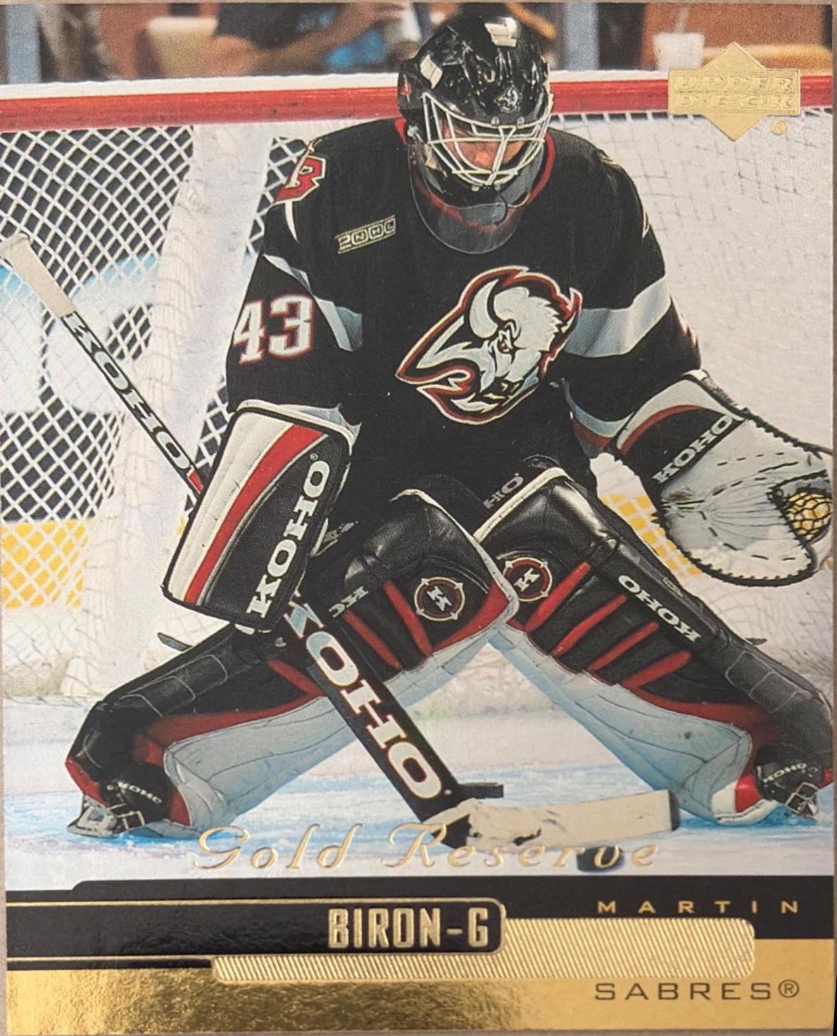 Martin Biron #188 1999 Upper Deck Gold Reserve Hockey