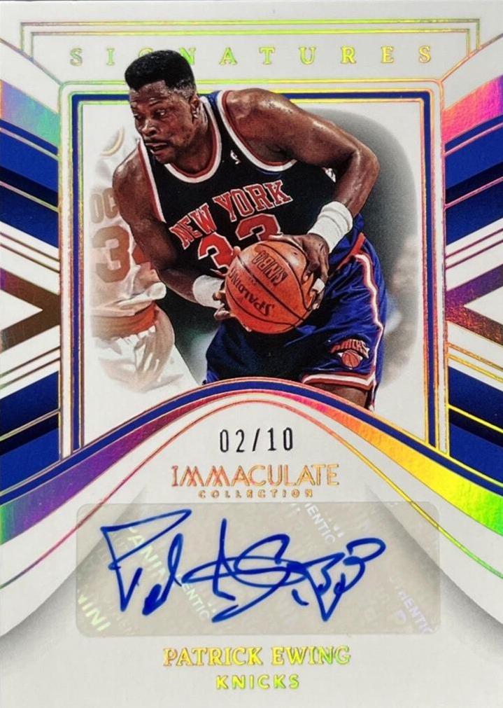 Patrick Ewing #IMS-PEW 2022 Panini Immaculate Signature Basketball