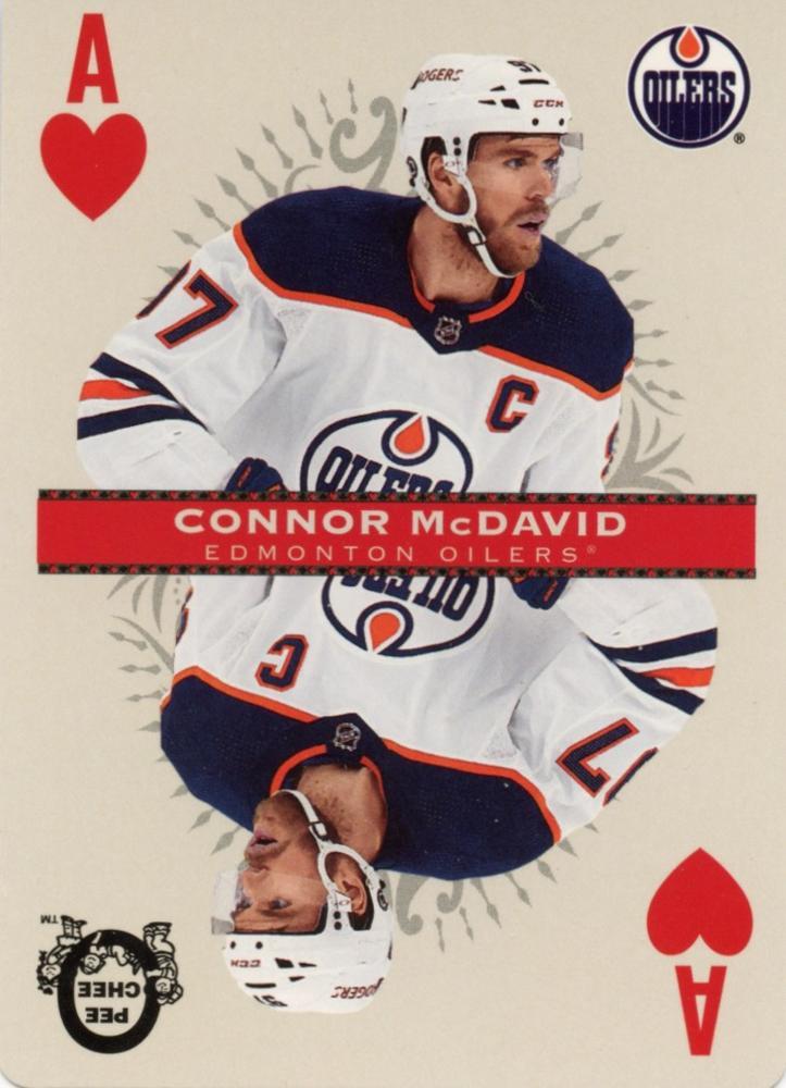 Connor McDavid #Ace Hearts Hockey Cards 2021 O Pee Chee Playing Cards