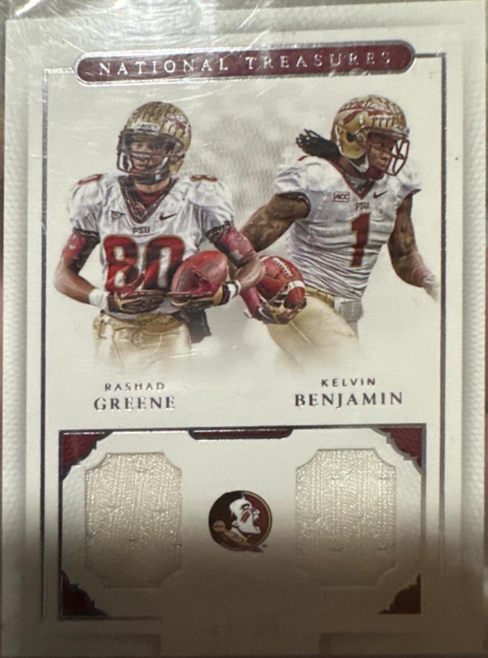 Rashad Greene/ Kelvin Benjamin #24 Football Cards 2016 Panini National Treasures All Decade Memorabilia