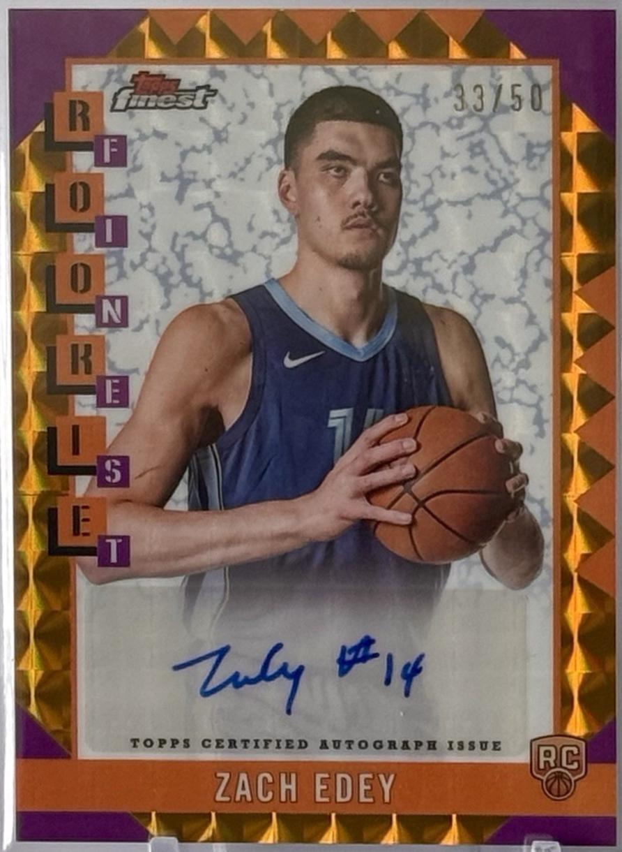 Zach Edey [Gold Geometric Refractor] #RFA-ZE