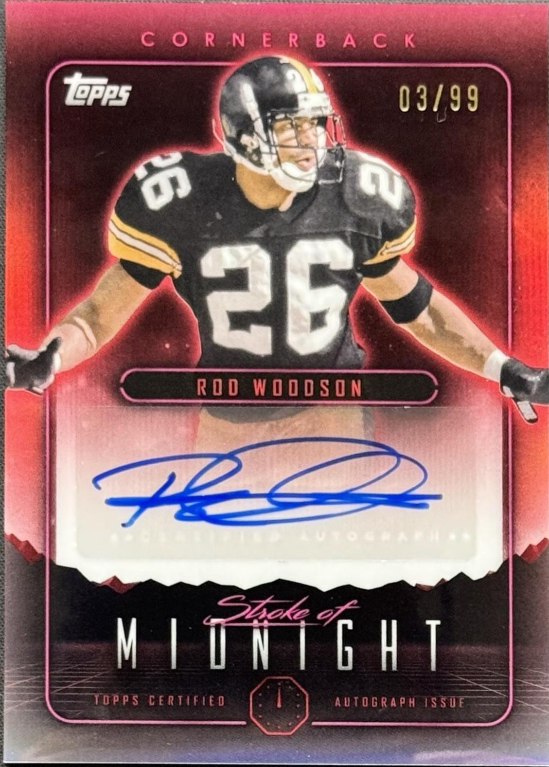 Rod Woodson [Twilight] #SMA-RW Prices | 2024 Topps Midnight Stroke of ...