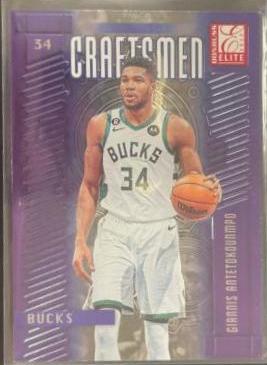 Giannis Antetokounmpo #6 Basketball Cards 2023 Donruss Elite Craftsmen