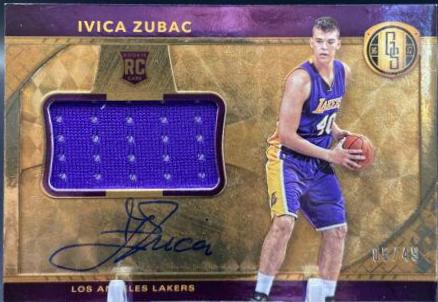 Ivica Zubac #328 2016 Panini Gold Standard Rookie Jersey Autograph Basketball
