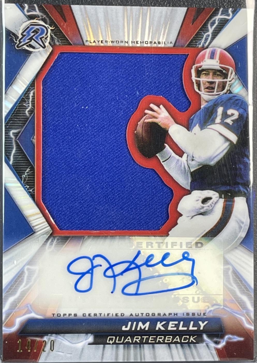 Jim Kelly #RPA-JK 2023 Topps Composite Resurgence Swatch Autograph Football