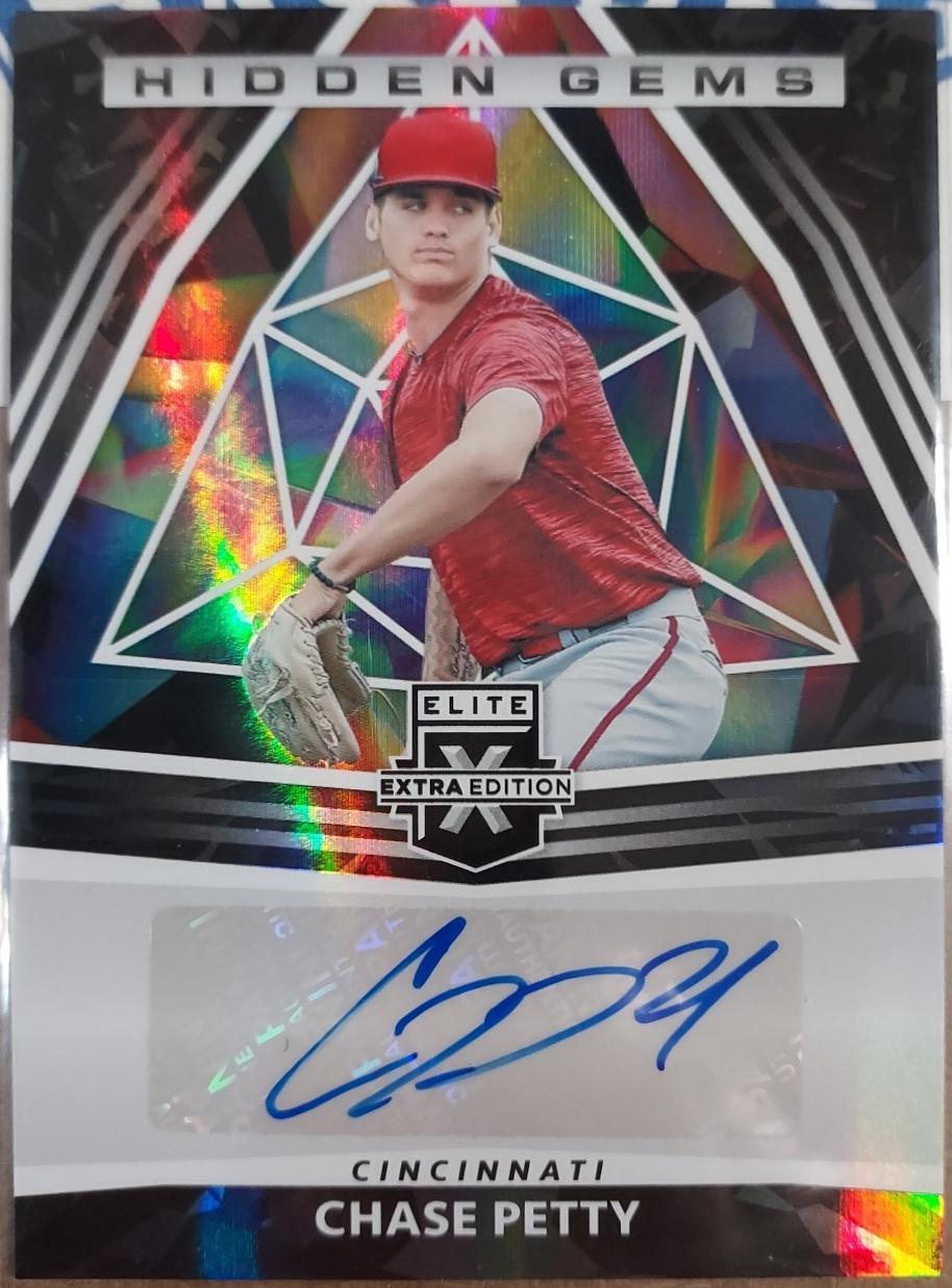 Chase Petty #HG-CP 2022 Panini Elite Extra Edition Hidden Gems Autographs Baseball