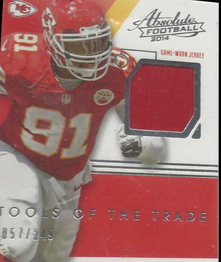 Tamba Hali #TT-TH Football Cards 2014 Panini Absolute Tools of the Trade