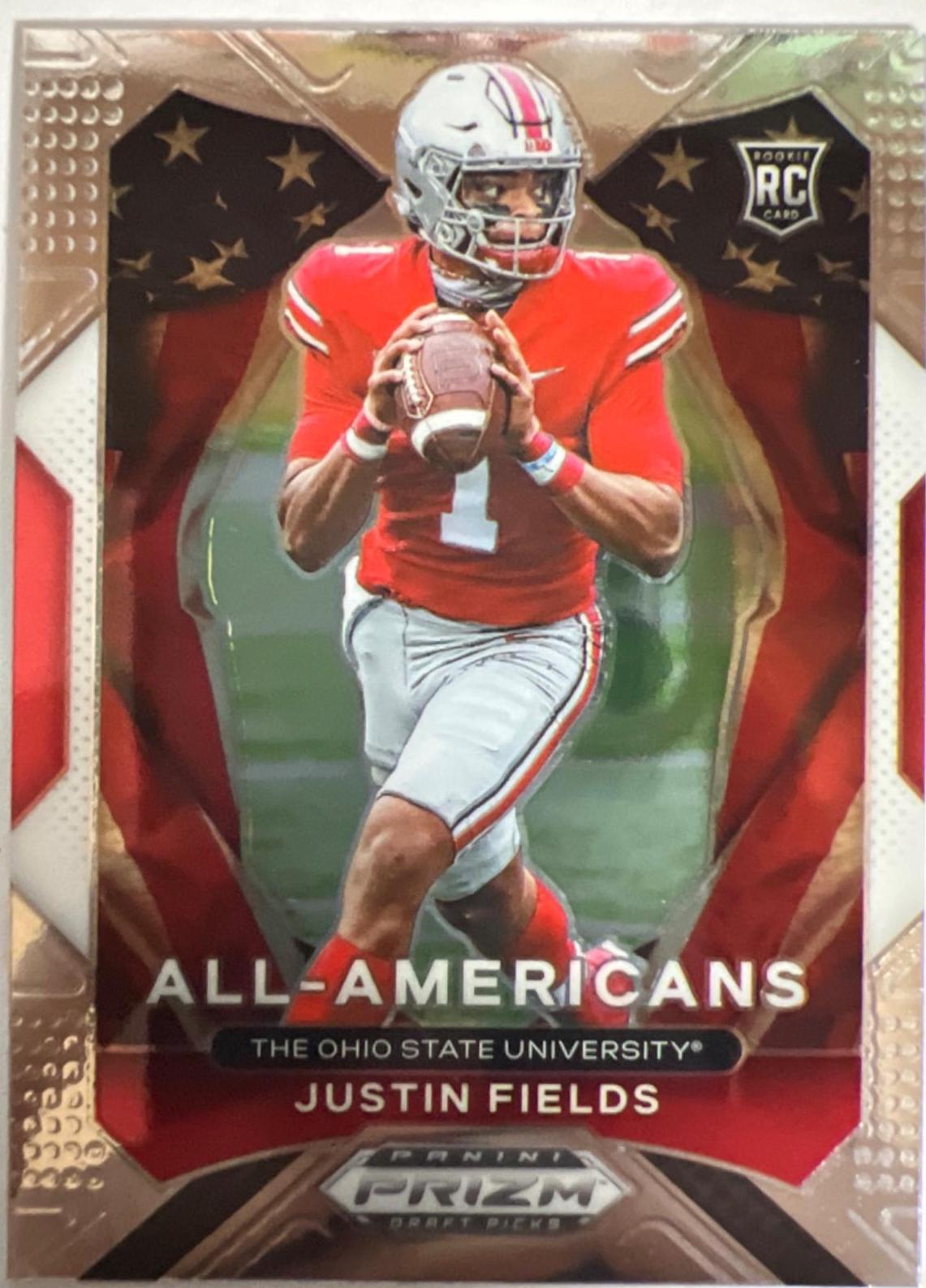 Justin Fields #192 Football Cards 2021 Panini Prizm Draft Picks