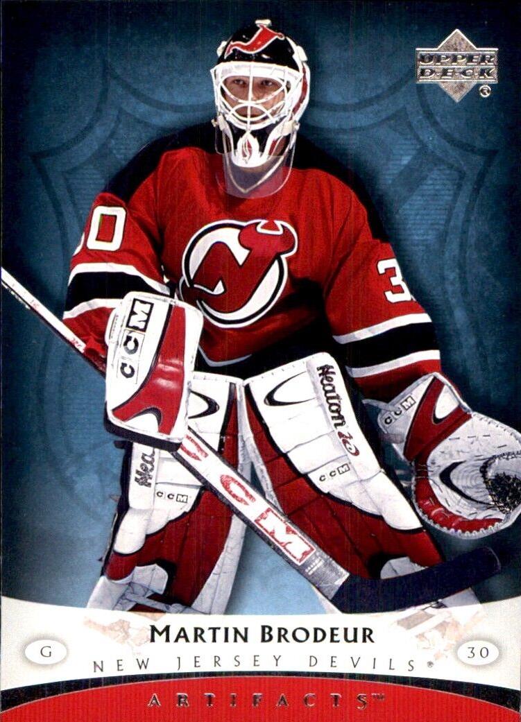 Martin Brodeur #58 2005 Upper Deck Artifacts Hockey