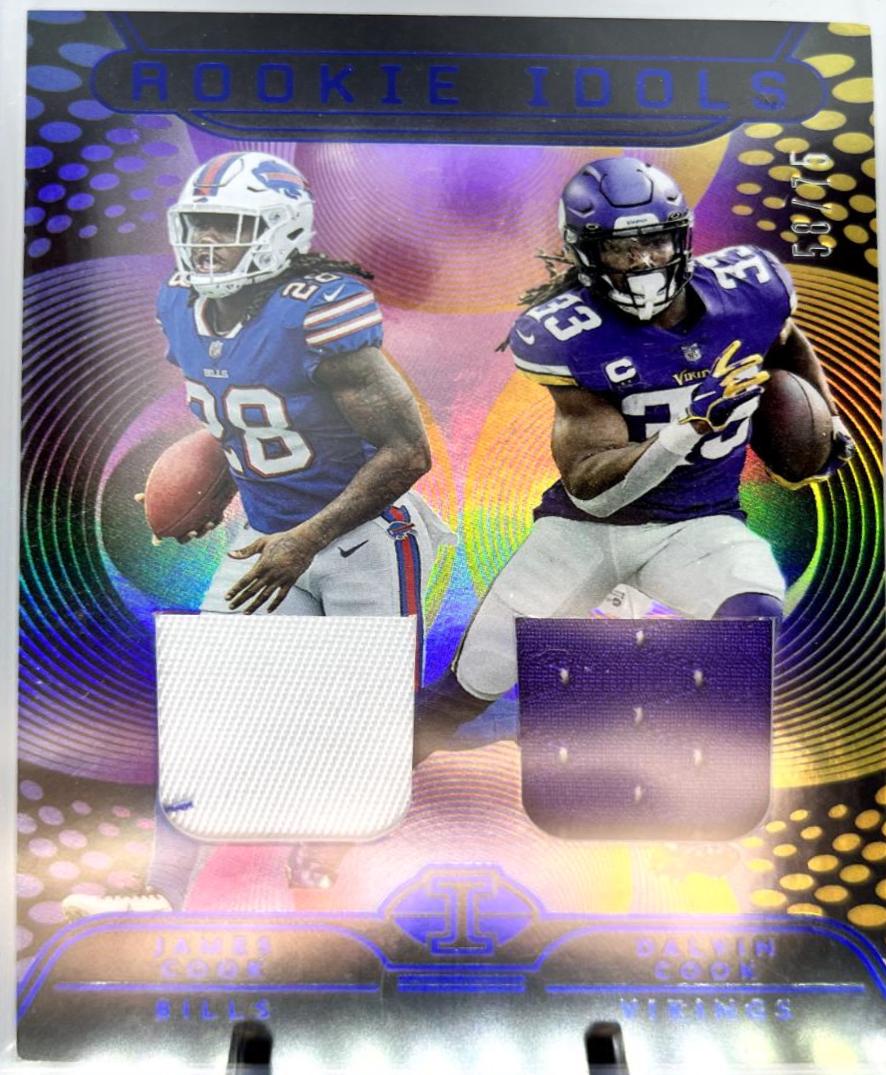 James Cook, Dalvin Cook [Blue] #RM-CC