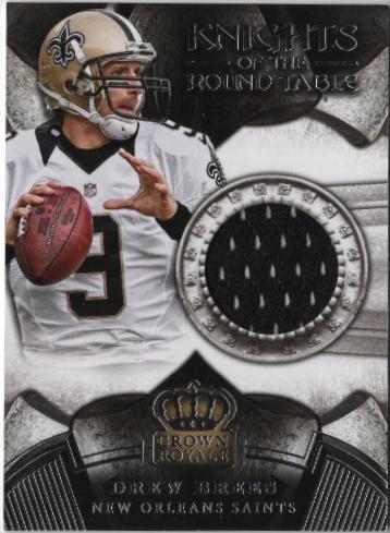 Drew Brees #KR-DB 2014 Panini Crown Royale Football Knights of the Round Table Materials