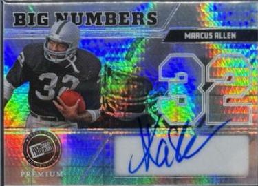 Marcus Allen #BN-MA1 2024 Press Pass Premium Big Numbers Autograph Football