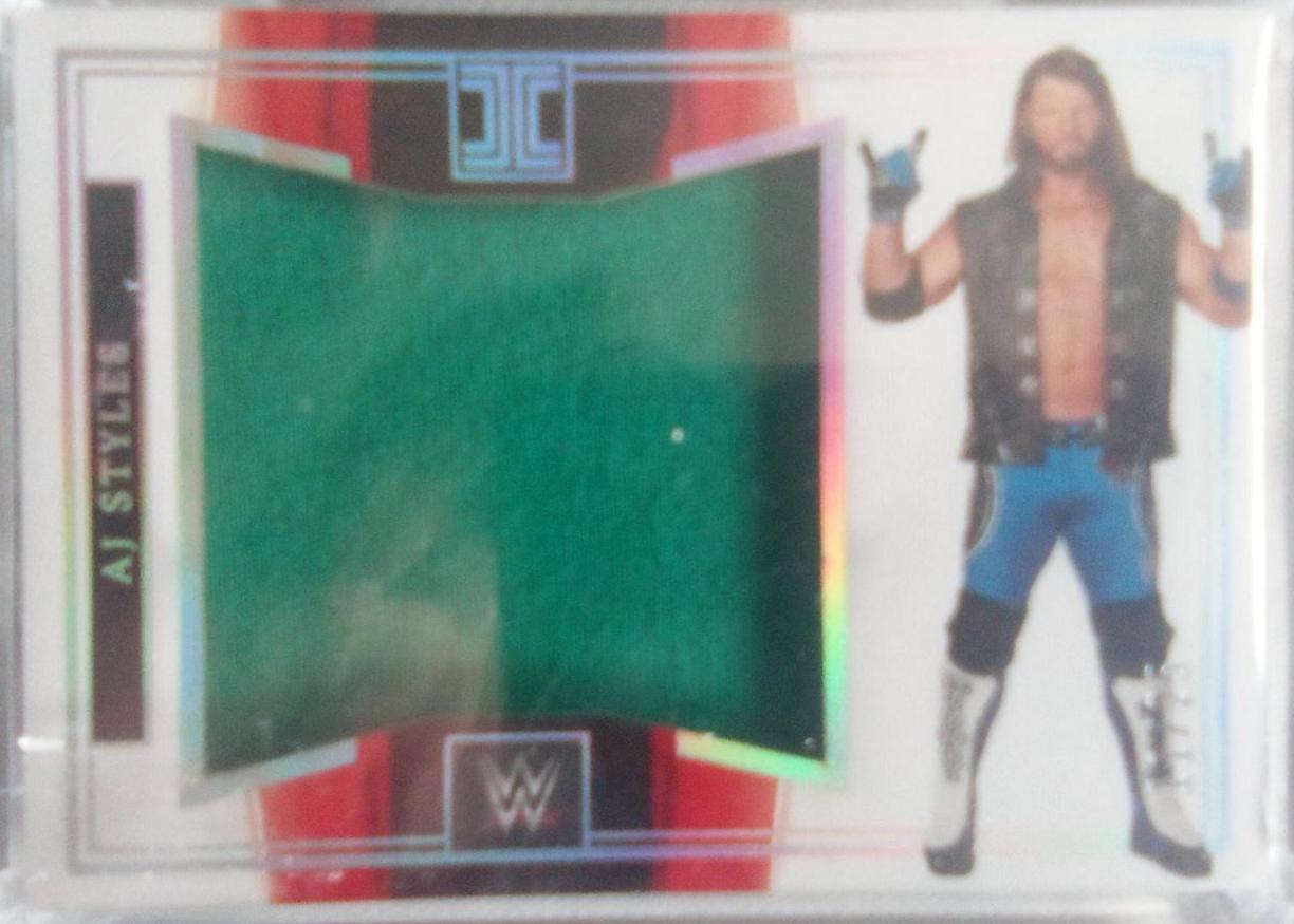AJ Styles Wrestling Cards 2023 Panini Impeccable WWE Jumbo Memorabilia