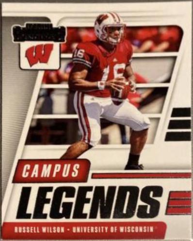 Russell Wilson #4 Football Cards 2021 Panini Contenders Draft Picks Campus Legends