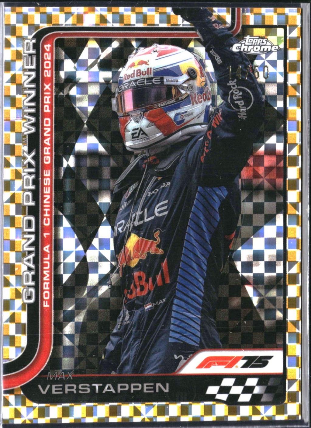 Max Verstappen [Gold Checker Flag Refractor] #97