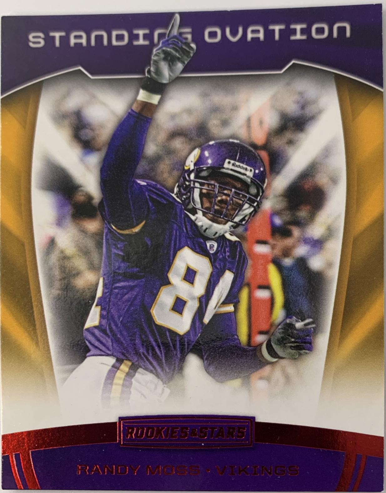 Randy Moss #8 Football Cards 2017 Panini Rookies & Stars Standing Ovation