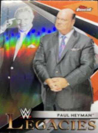 Paul Heyman #L-17 Wrestling Cards 2021 Topps Finest WWE Legacies