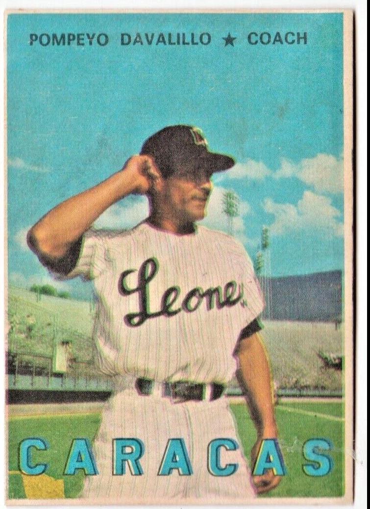 Pompeyo Davalillo #3 Baseball Cards 1967 Venezuela Topps