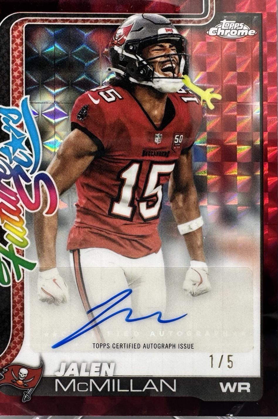 Jalen McMillan [Red Refractor] #FSA-JMC