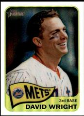 David Wright [Portrait Refractor] #284 Baseball Cards 2014 Topps Heritage Chrome Prices