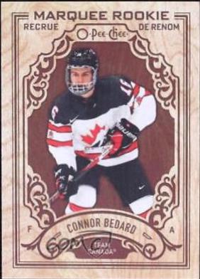 Connor Bedard #W-CB Hockey Cards 2023 O-Pee-Chee Wood