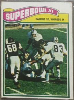 Super Bowl XI #528 Football Cards 1977 Topps Mexican