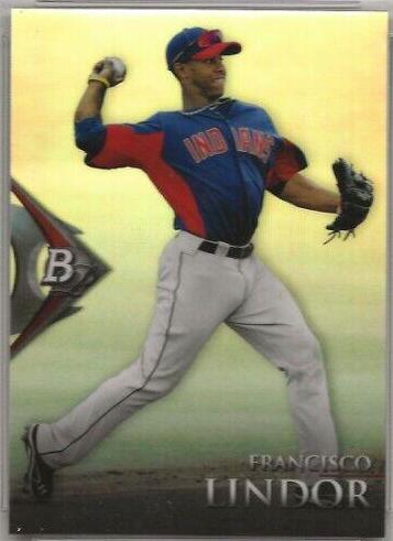 Francisco Lindor #1 Baseball Cards 2014 Bowman Platinum Chrome Prospects