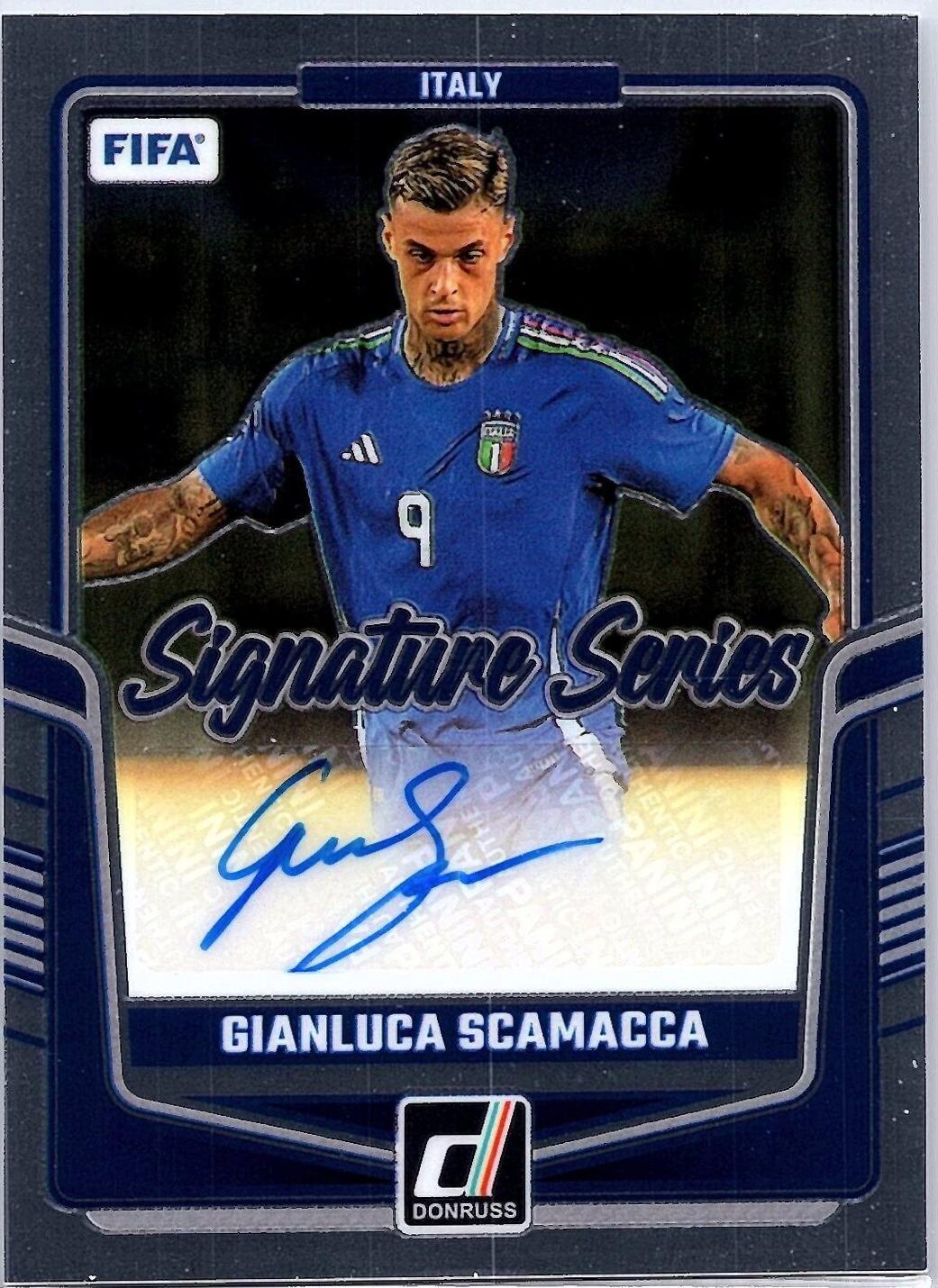Gianluca Scamacca #SS-GS 2024 Panini Donruss Signature Series Soccer