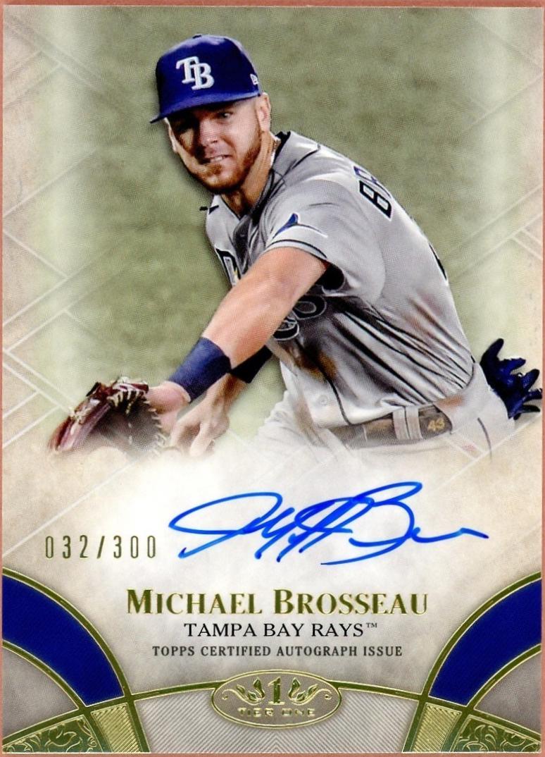 Michael Brosseau #BOA-MBR 2021 Topps Tier One Baseball Break Out Autographs