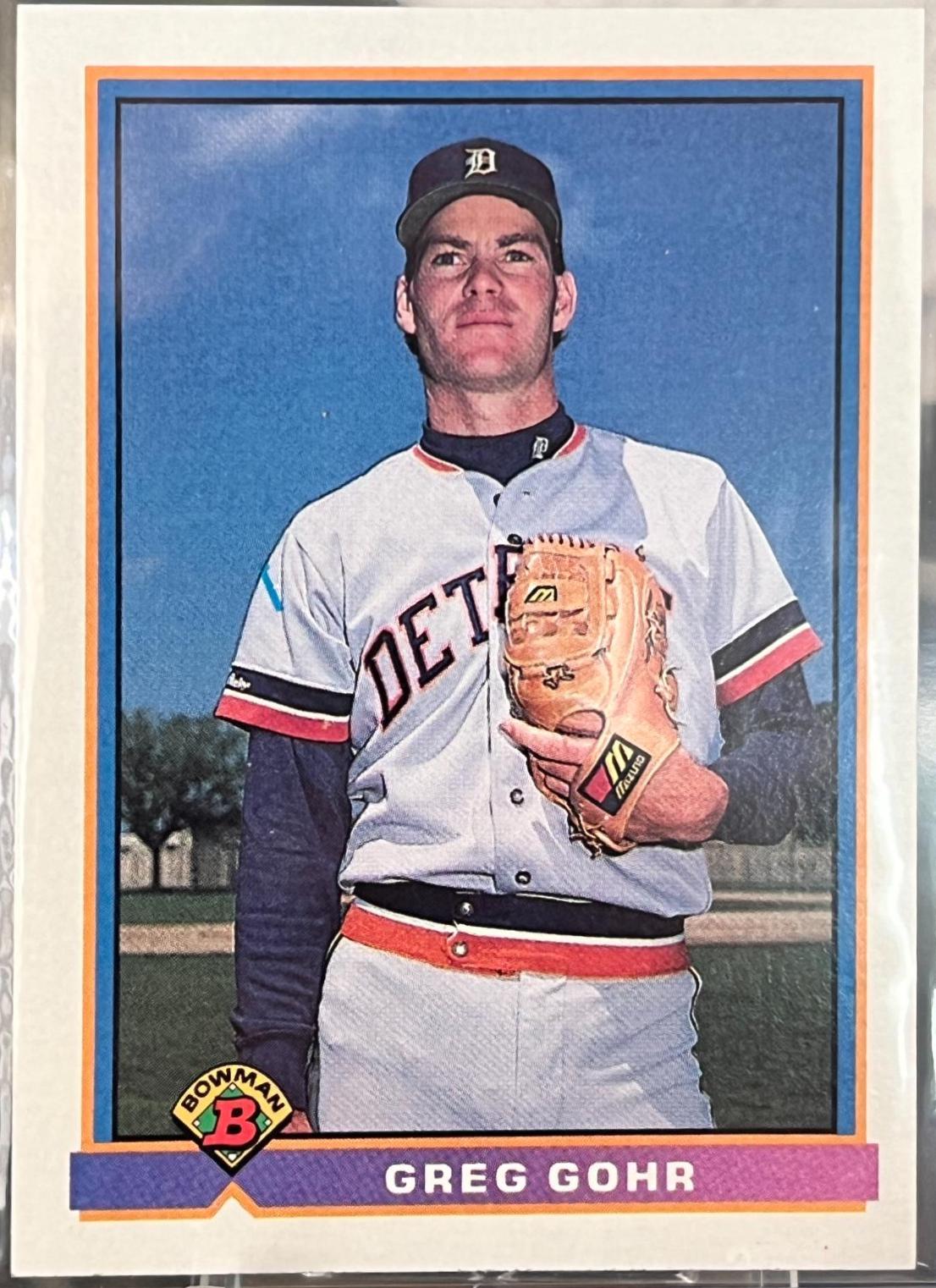Greg Gohr #142 Baseball Cards 1991 Bowman