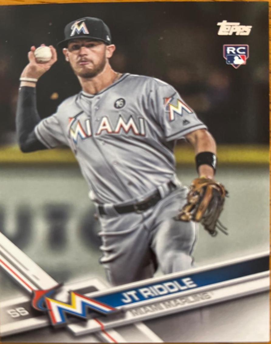 JT Riddle #US159 Baseball Cards 2017 Topps Update