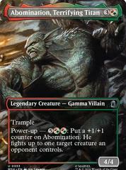 Abomination, Terrifying Titan [Borderless Foil] #333
