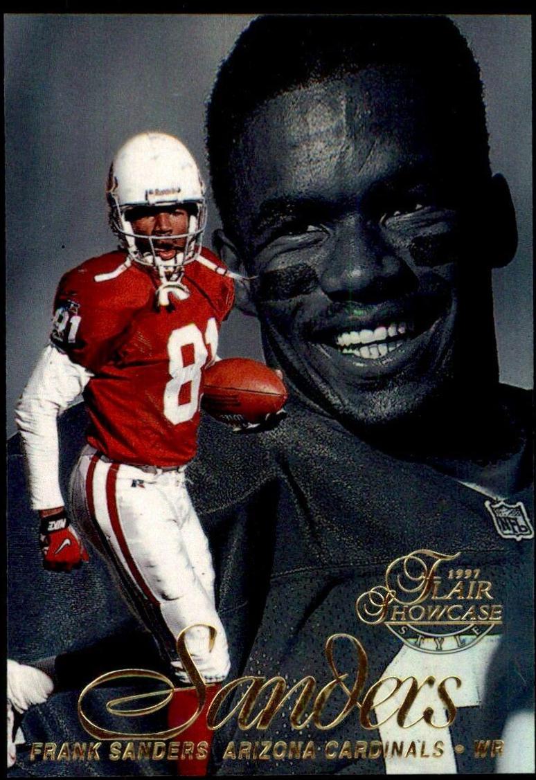 Frank Sanders #95 1997 Flair Showcase Football