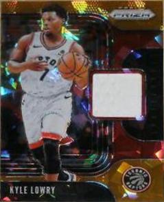 Kyle Lowry Orange Ice #KLW 2019 Panini Prizm Sensational Swatches Basketball