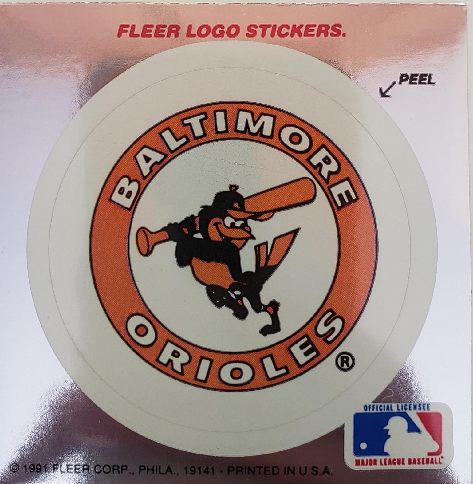 Baltimore Orioles Baseball Cards 1991 Ultra Team Stickers