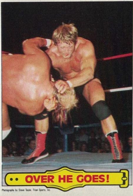 Over He Goes #30 Wrestling Cards 1985 O Pee Chee WWF