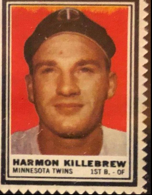 Harmon Killebrew Baseball Cards 1962 Topps Stamps