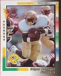 Edgar Bennett #234 Football Cards 1992 Wild Card