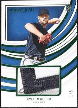 Kyle Muller #RRJ-KM Baseball Cards 2022 Panini Immaculate Collection Remarkable Rookie Jerseys