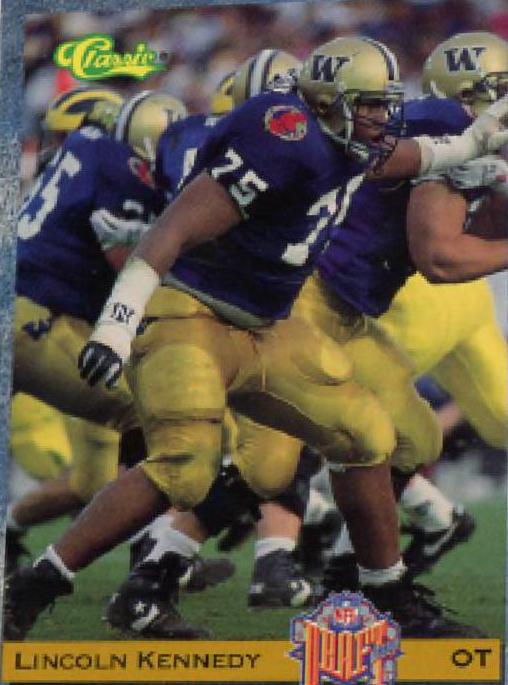 Lincoln Kennedy #9 Football Cards 1993 Classic