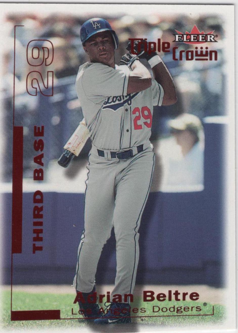 Adrian Beltre #30 Baseball Cards 2001 Fleer Triple Crown