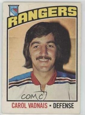 Carol Vadnais #257 1976-77 O-Pee-Chee Hockey