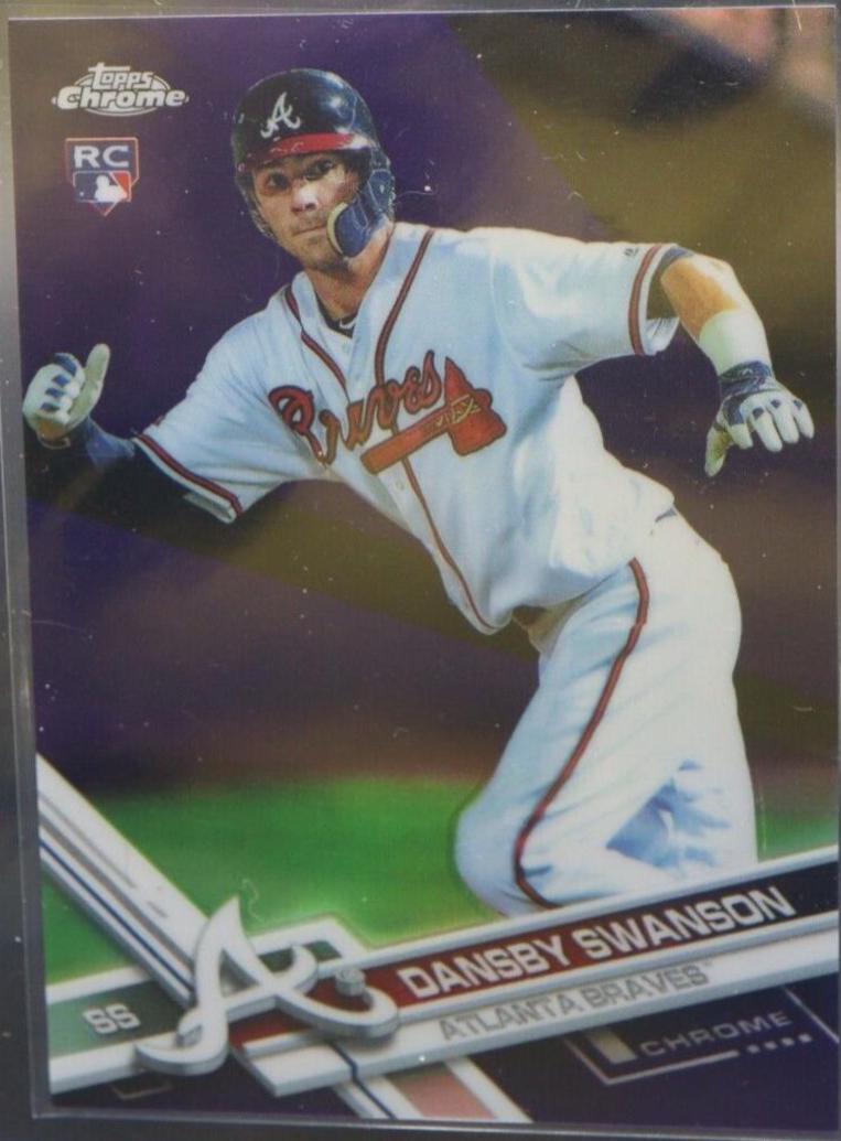 Dansby Swanson #8 2017 Topps Chrome Baseball
