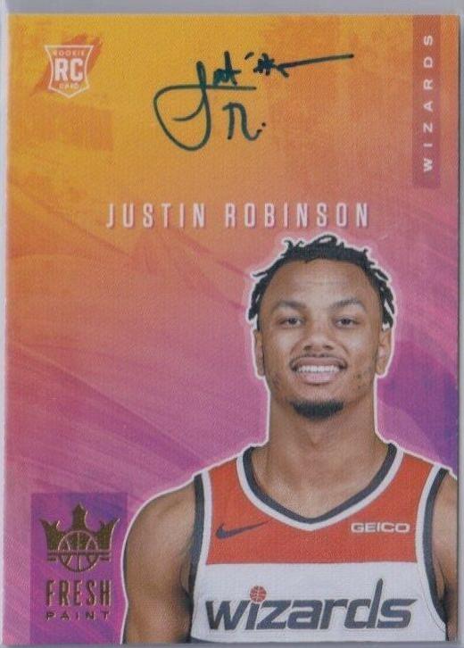 Justin Robinson #FP-JRO 2019 Panini Court Kings Fresh Paint Autographs Basketball