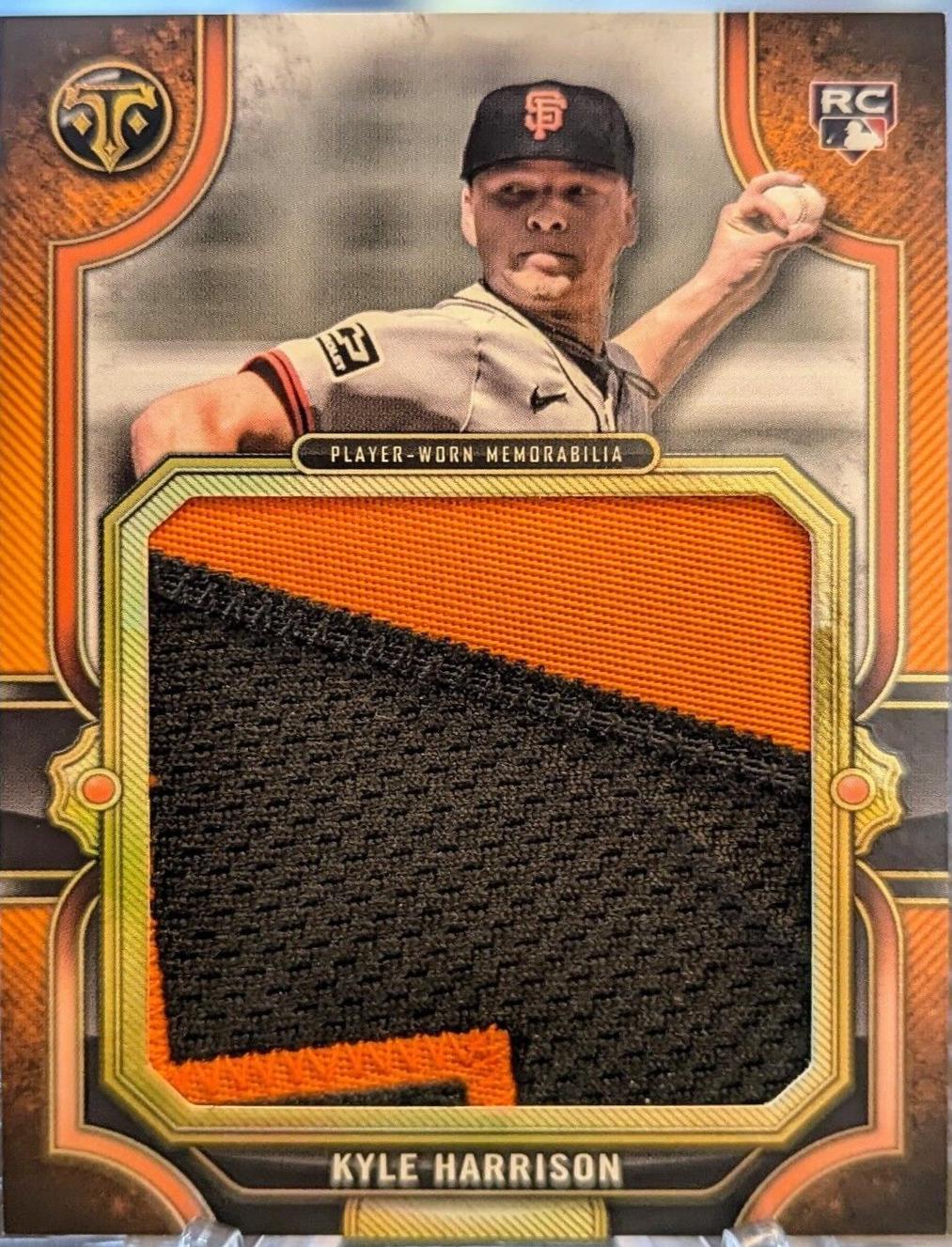 Kyle Harrison [Amber] #RJR-KH Prices | 2024 Topps Triple Threads Rookie ...