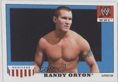 Randy Orton #41 Wrestling Cards 2008 Topps Heritage IV WWE