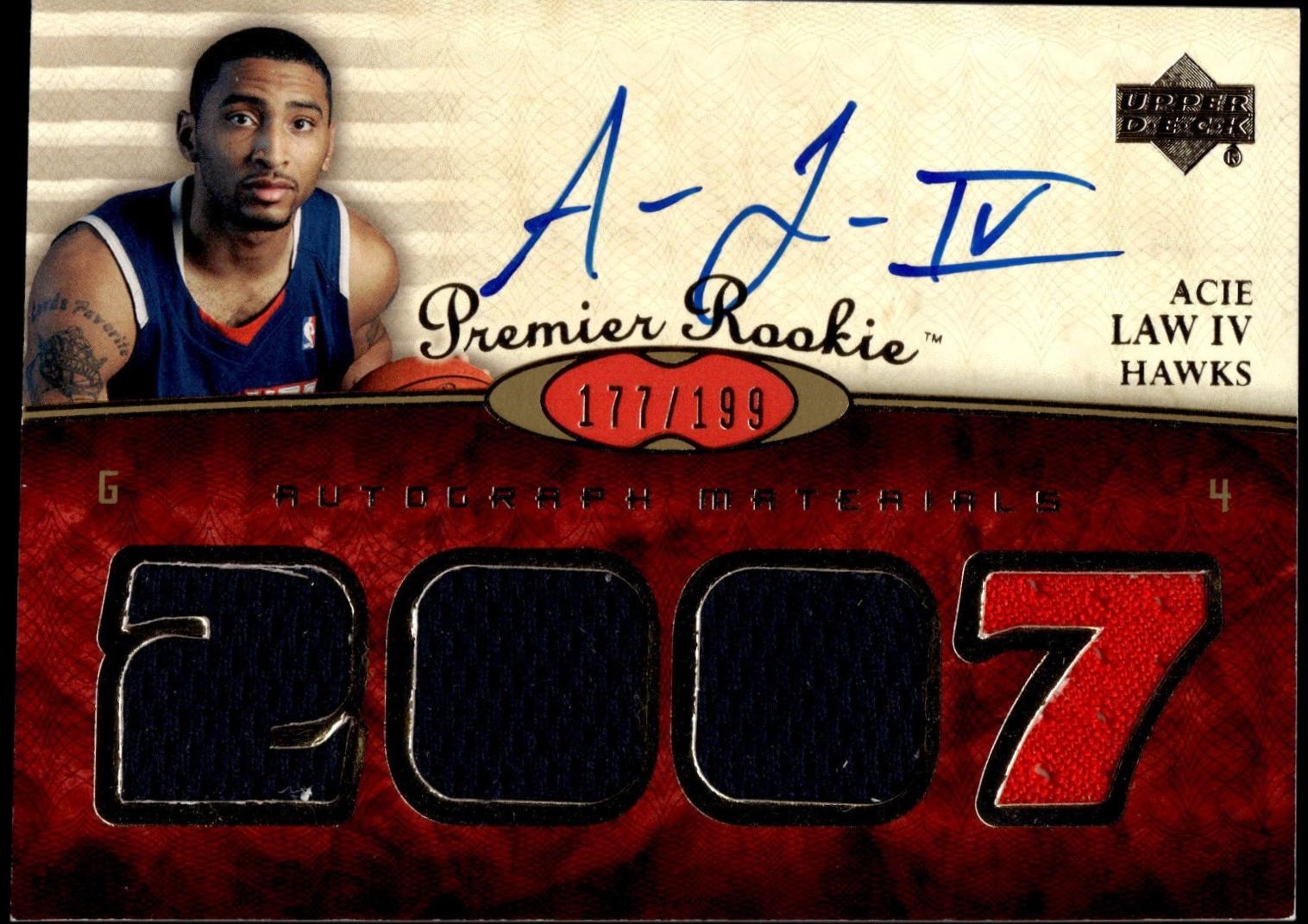 Acie Law IV #108 2007-08 Upper Deck Premier Basketball