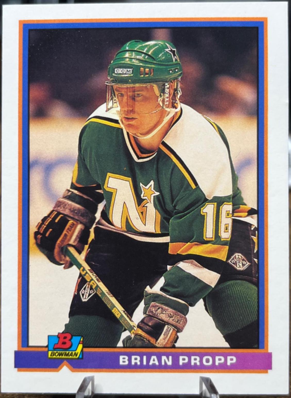 Brian Propp #123 Hockey Cards 1991 Bowman